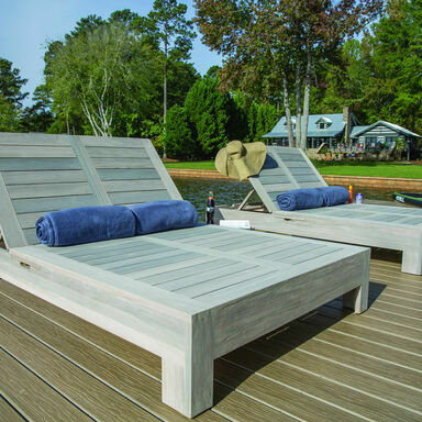 Pool Terrasse aus Terrassendiele Vision Cool Deck Mochaccino